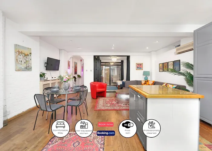 Large 2 Bedroom Warehouse Apartment Short Term Rental & Flexible Renting Hoxton With Free Wi-Fi